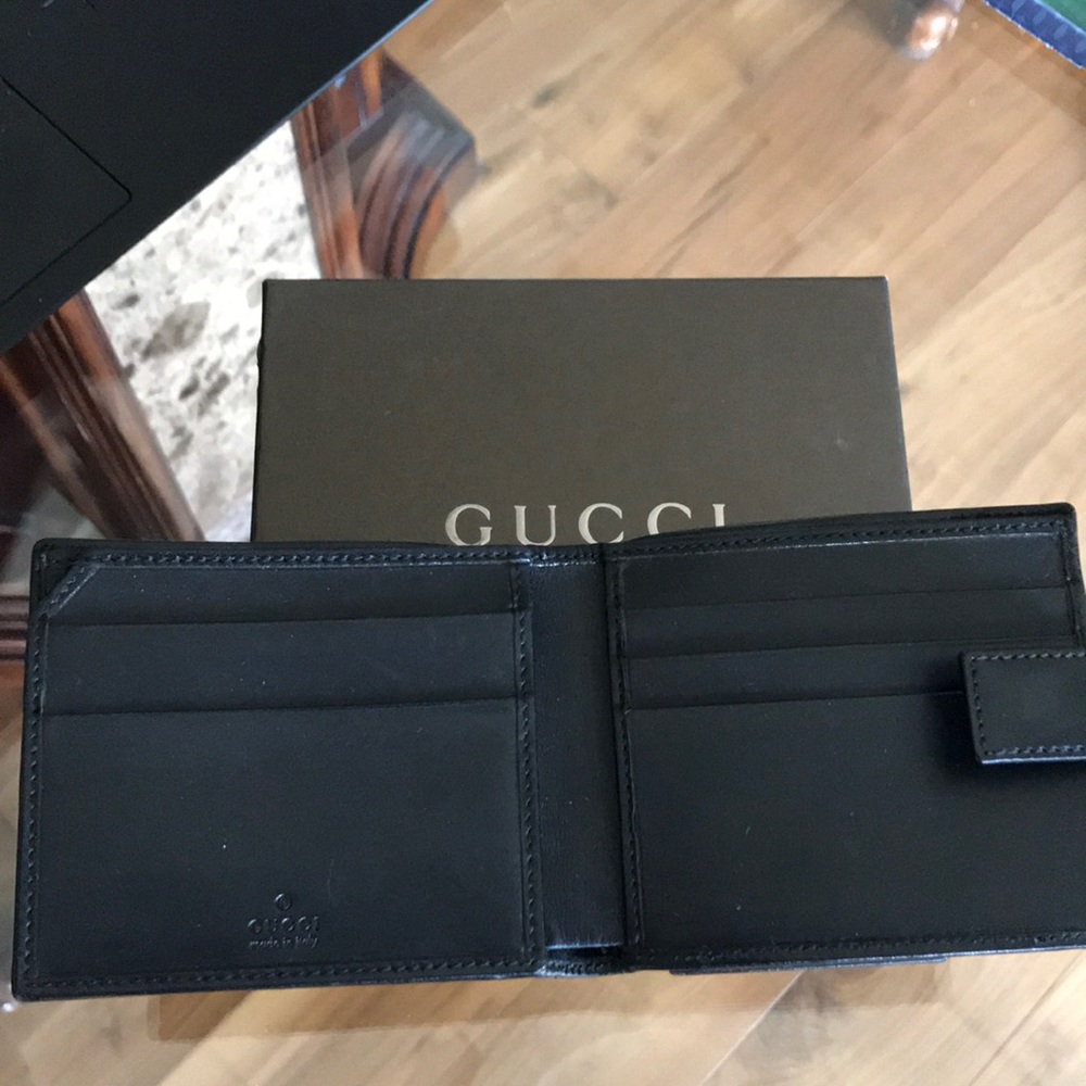Gucci black wallet with coin purse and box - Picture 2 of 7